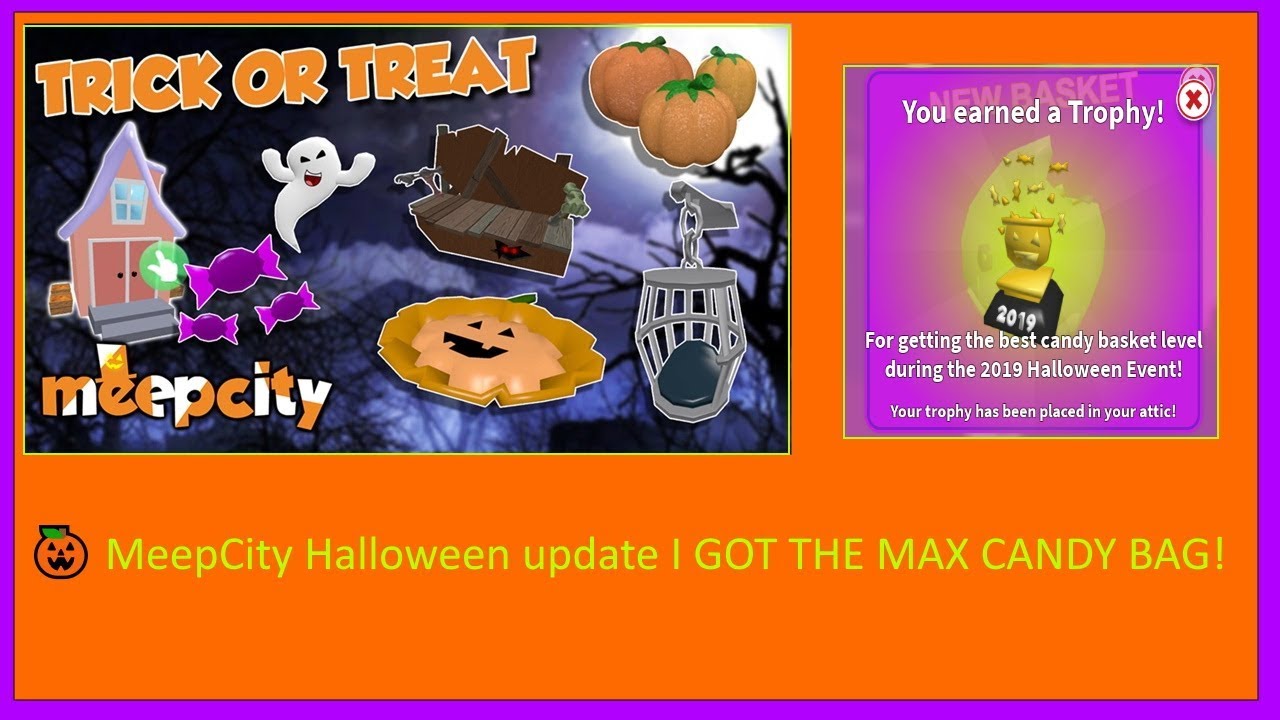Roblox Meepcity Halloween Update I Got The Max Candy - roblox meep city how to get candy