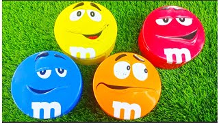 Satisfying Video | Unpacking 4 M&M'S and Skittles with Candy ASMR