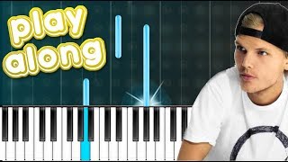 Avicii - "Without You" Piano PLAY-ALONG Tutorial - Chords - How To Play - Cover