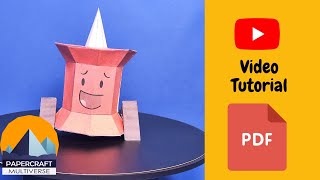 How to Make BFDI MechSuit Pin With Battery | Papercraft Tutorial | Easy DIY Craft | Free Template