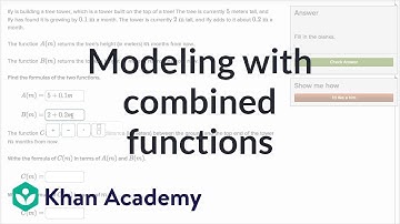 Modeling with combined functions | Functions and their graphs | Algebra II | Khan Academy