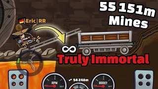 🏆🔥55 151m in MINES with GLIDER MASTERY | Gameplay | HILL CLIMB RACING 2
