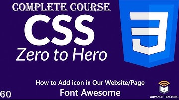 How to Add Icon in Our Website in CSS in Urdu/Hindi