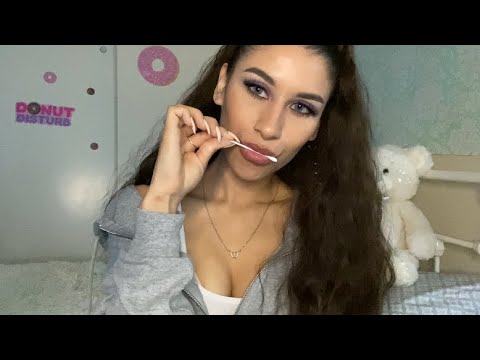 ASMR Q-tip Part 2 - Different Color Backgrounds 🟣🟡🟢🔵 ASMR Color Therapy for Sleep
