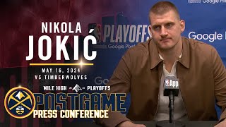 Nikola Jokić Full Post Game Six Press Conference vs. Timberwolves