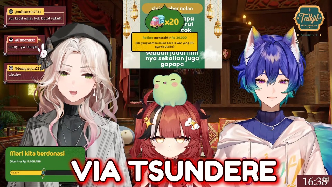 Via ngejek gui, tapi langsung dibales pake anime love is war, katanya kaguya mirip via tsundere