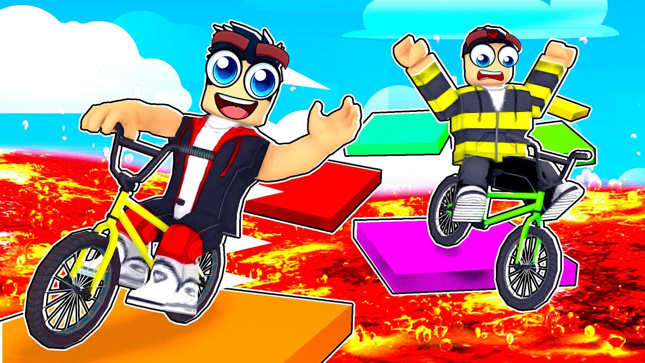 Obby Mais EN VELO ! (100 niveaux)