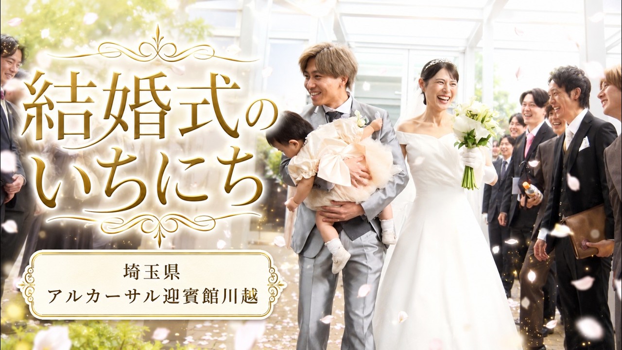 卒花結婚式レポ動画 "結婚式のいちにち”【埼玉県 アルカーサル迎賓館川越 編】