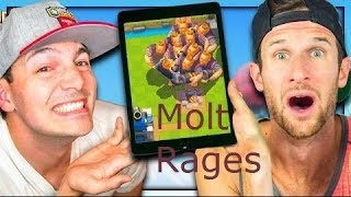 CRAZIEST MOLT RAGE COMPILATIONS IN CLASH ROYALE!!