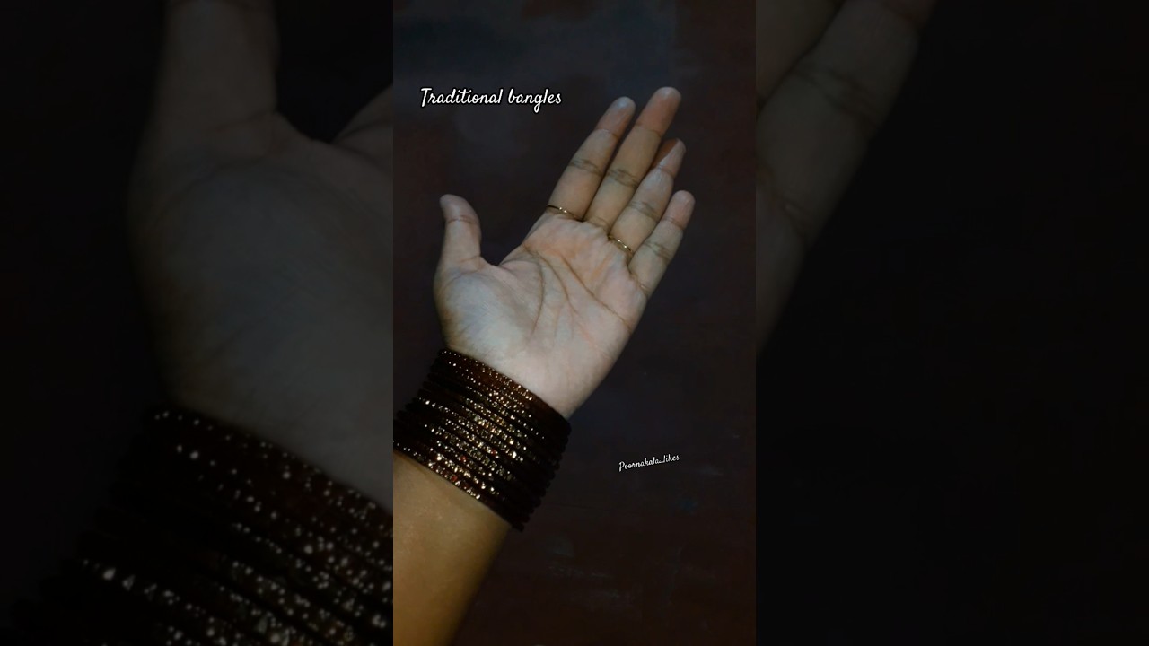 traditional glass bangles 💛