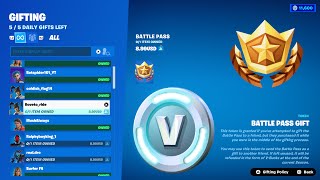 How To Gift Chapter 7 Battle P With V-Bucks In Fortnite