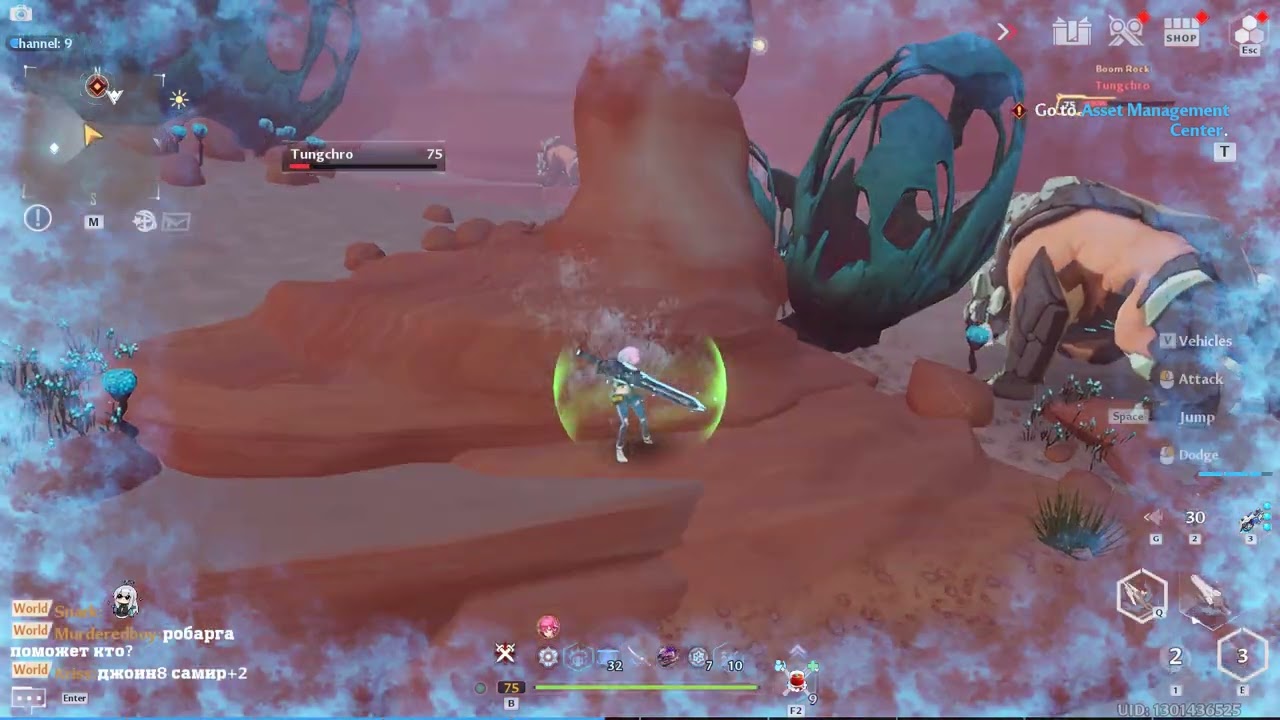 Tower of Fantasy: elite mobs: Tungchro, frost build