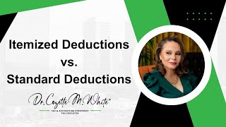 Celebrity Itemized Deductions vs Standard Deductions | Dr. Cozette M. White Wealth