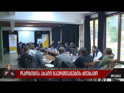 ოპოზიცია ახალი გაერთიანების ძიებაში
