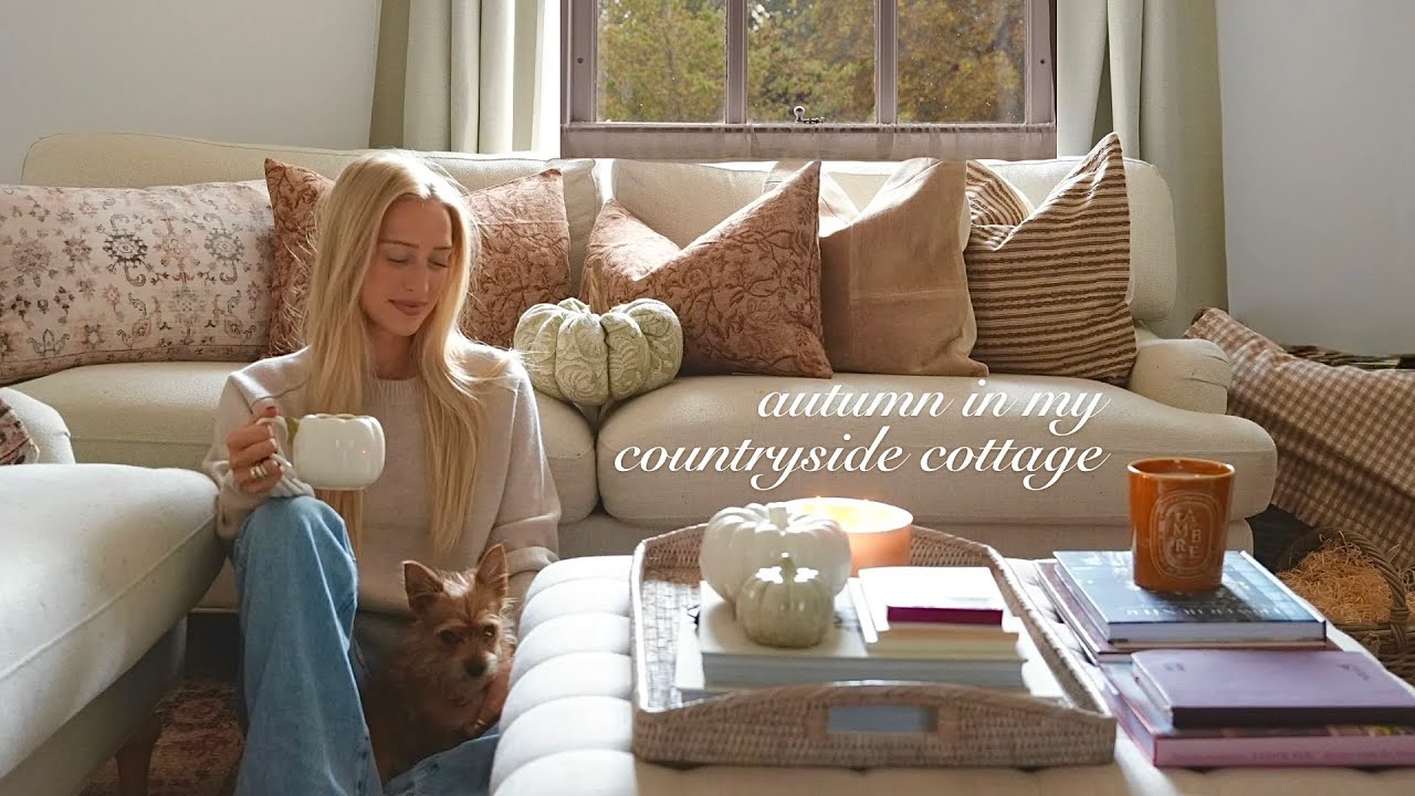 a cosy autumn day in my cottage 🍂 decorating, pecan cookies, country walks & cute bakeries