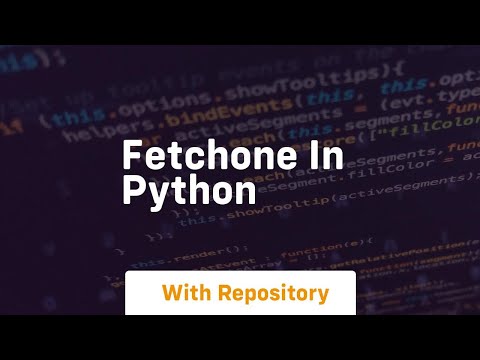 fetchone in python