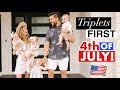 Triplets FIRST 4th of July Party! **IT GOT WILD**