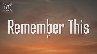 NF - Remember This (Lyrics) Resimi