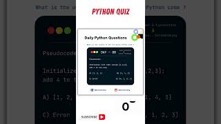 Celebrity Python Coding Challenge Day - 80 | What is the output of the following Python Code?  #python #quiz Profile