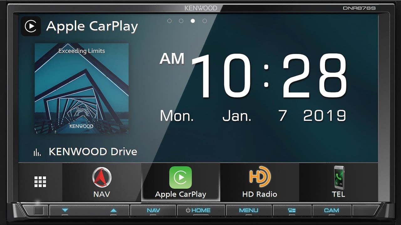 Kenwood DNR876S CarPlay/Android Auto with Garmin in a 2011 Chevrolet Equinox 