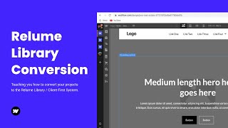 How To Convert Your Projects to the Relume Library
