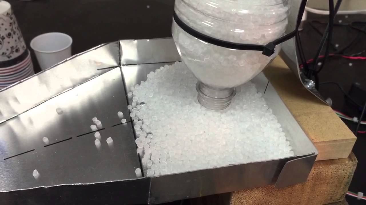 Prototype vibrating material dispenser YouTube