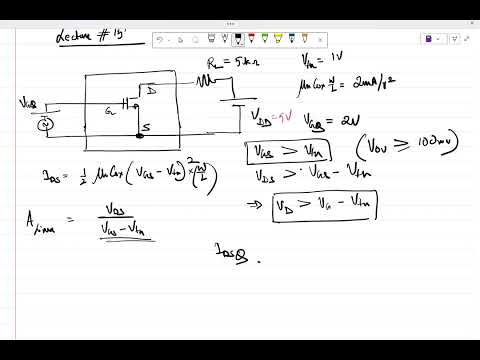 Thumbnail for Lecture 15: Intro to common-source amplifier