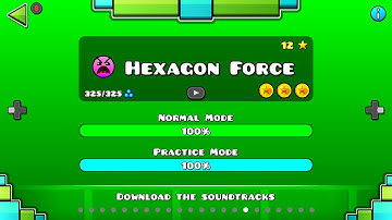 Geometry Dash - Level 16: Hexagon Force [ALL COINS]