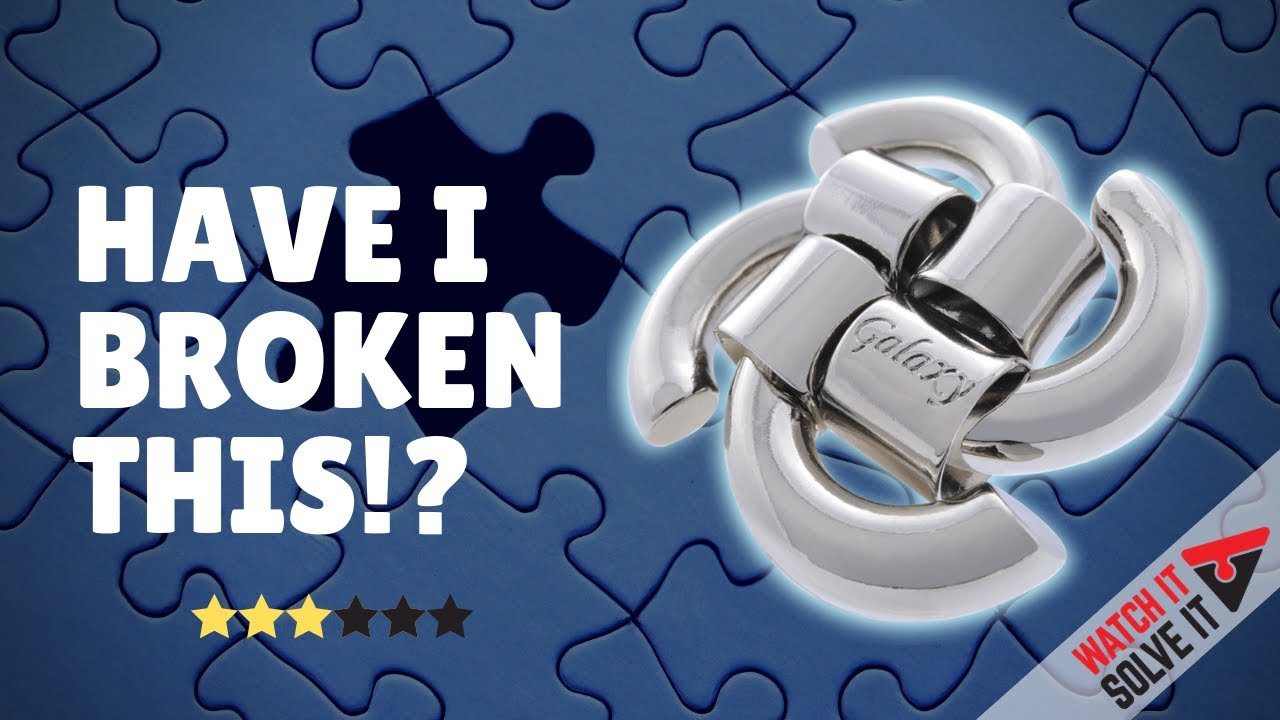 Oops! Think I broke this putting it back together! Solving the Hanayama Galaxy