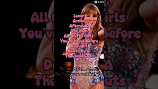 Pause to read if needed. Dream eras tour setlist!! part 1 bc I don’t have enough storage