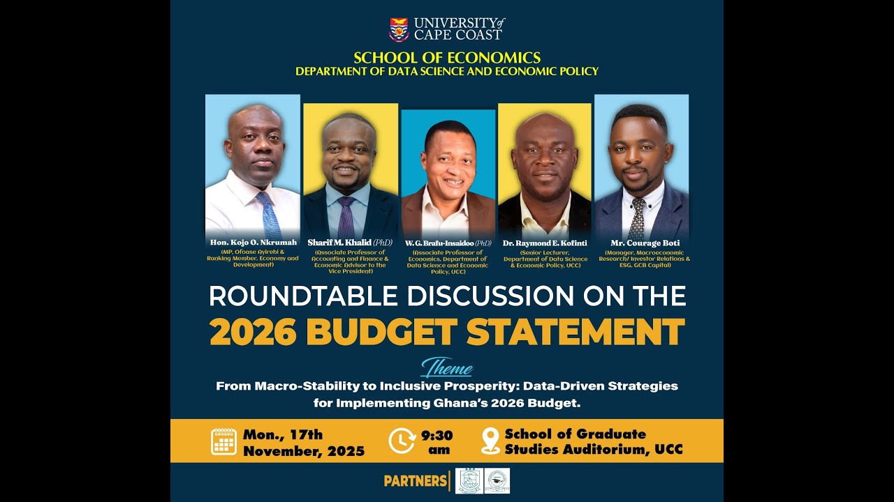TVUCC LIVE : ROUNDTABLE DISCUSSION ON THE 2026 BUDGET STATEMENT - YouTube