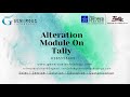 Tally Alteration History Module #Alteration Module