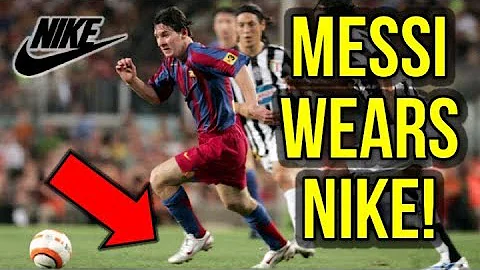 Is Messi signed to Adidas or Nike?