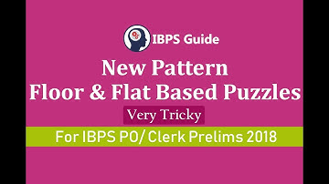 New Pattern Floor Based & Flat Based Puzzles for IBPS PO/ Clerk Prelims 2018