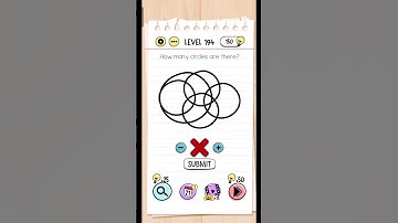 Brain Out Level 194 Challenge!" #relaxingart | How many circles are there?