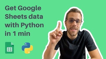 Get Google Sheets data with Python in 1 minute 👆
