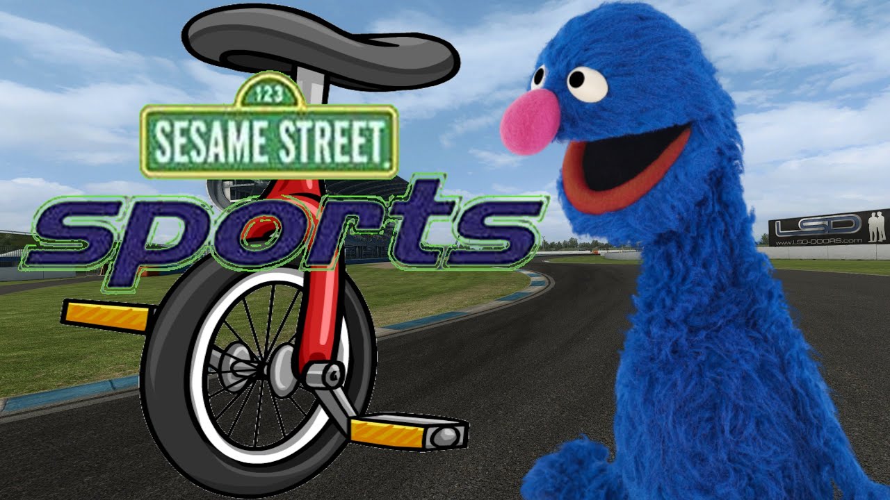 Sesame Street Sports Grover's Unicycle Ride Full Game YouTube
