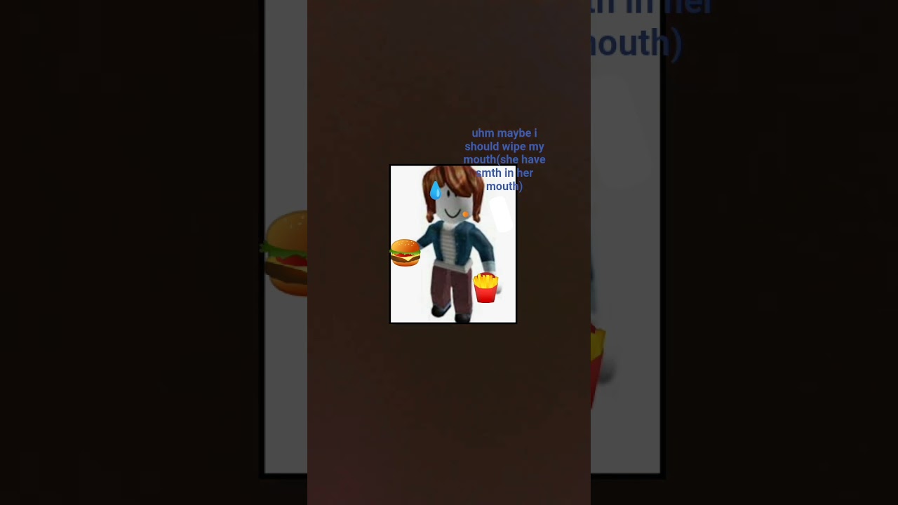 acorn girl is eating big mac