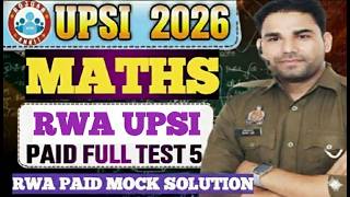 Download Lagu RWA UPSI PAID  FULL MOCK TEST-05 FULL SOLUTION BY RIJWAN SIR SELECTED IN CISF SI AND UPP MP3