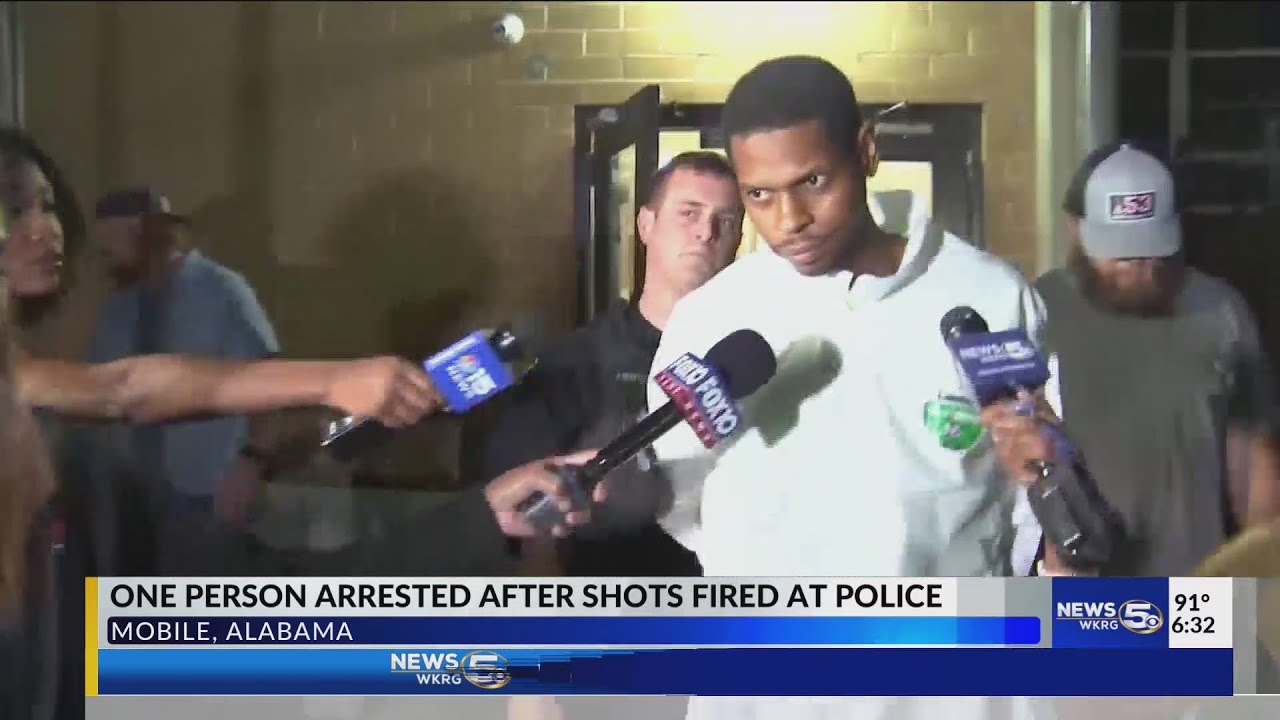 One person arrested after shots fired at police - YouTube
