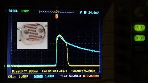 Замеряю быстродействие фоторезистора