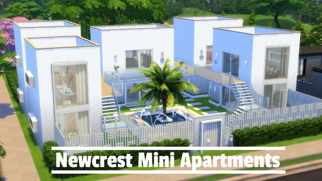 Newcrest Mini Apartments | The Sims 4 | Speed Build | NO CC - YouTube