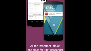 App display Emergency info without unlock your phone. screenshot 5