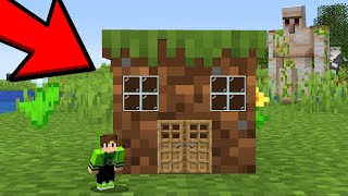 I built a HOUSE on a BLOCK to trick an evil GOLEM!