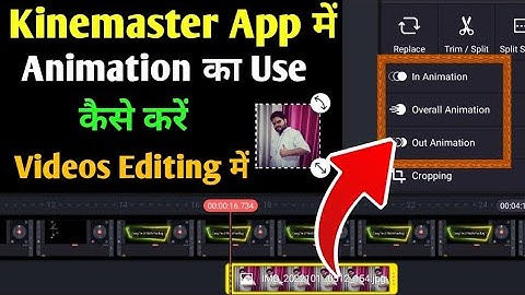 how to use overall animation in kinemaster | how to use in animation and out animation in kinemaster
