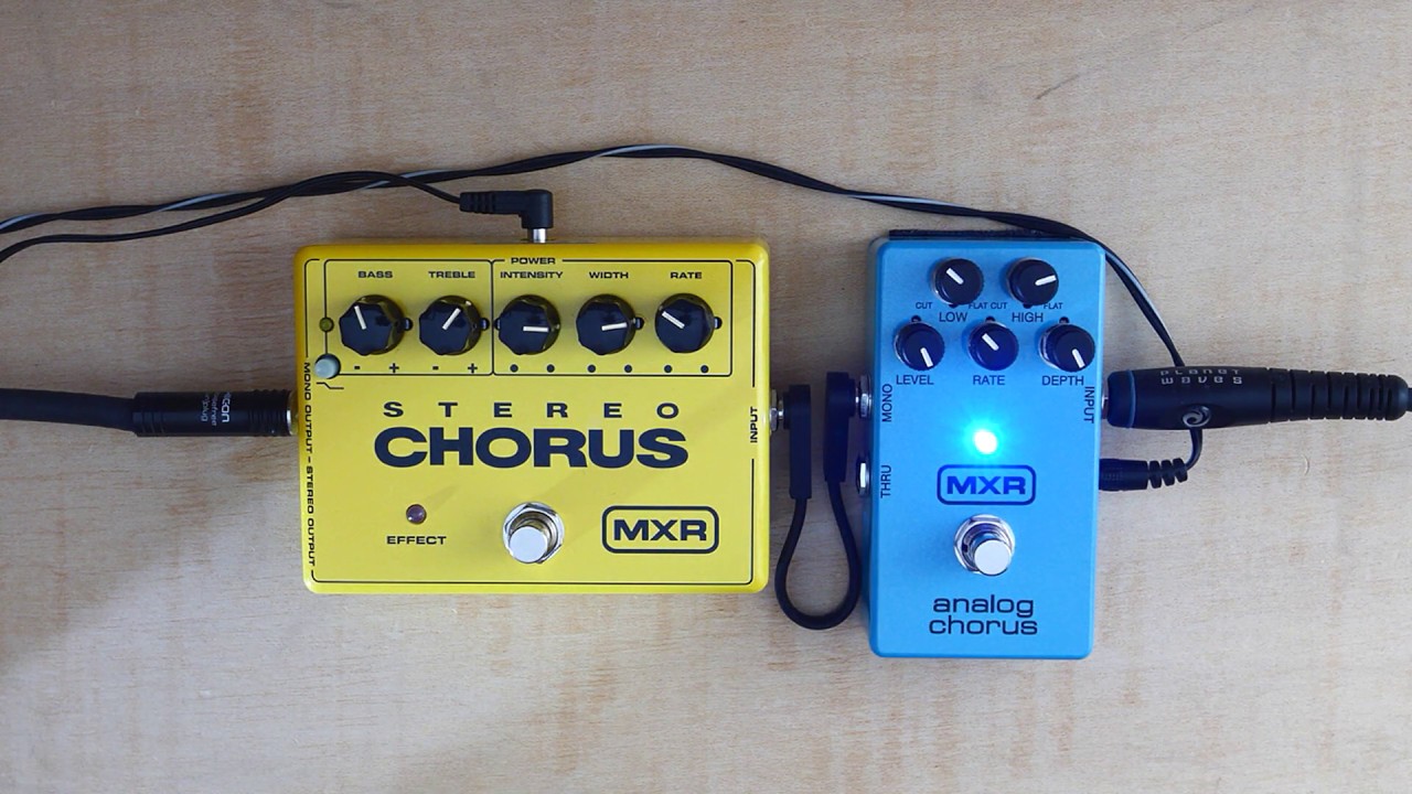 MXR M134 Stereo Chorus vs. MXR M234 Analog Chorus [No Talking] - YouTube