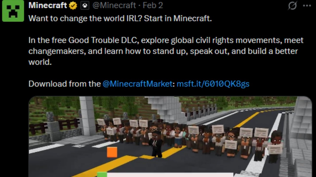 Политическая драма в Minecraft с участием корпоративного виртуального ютубера.