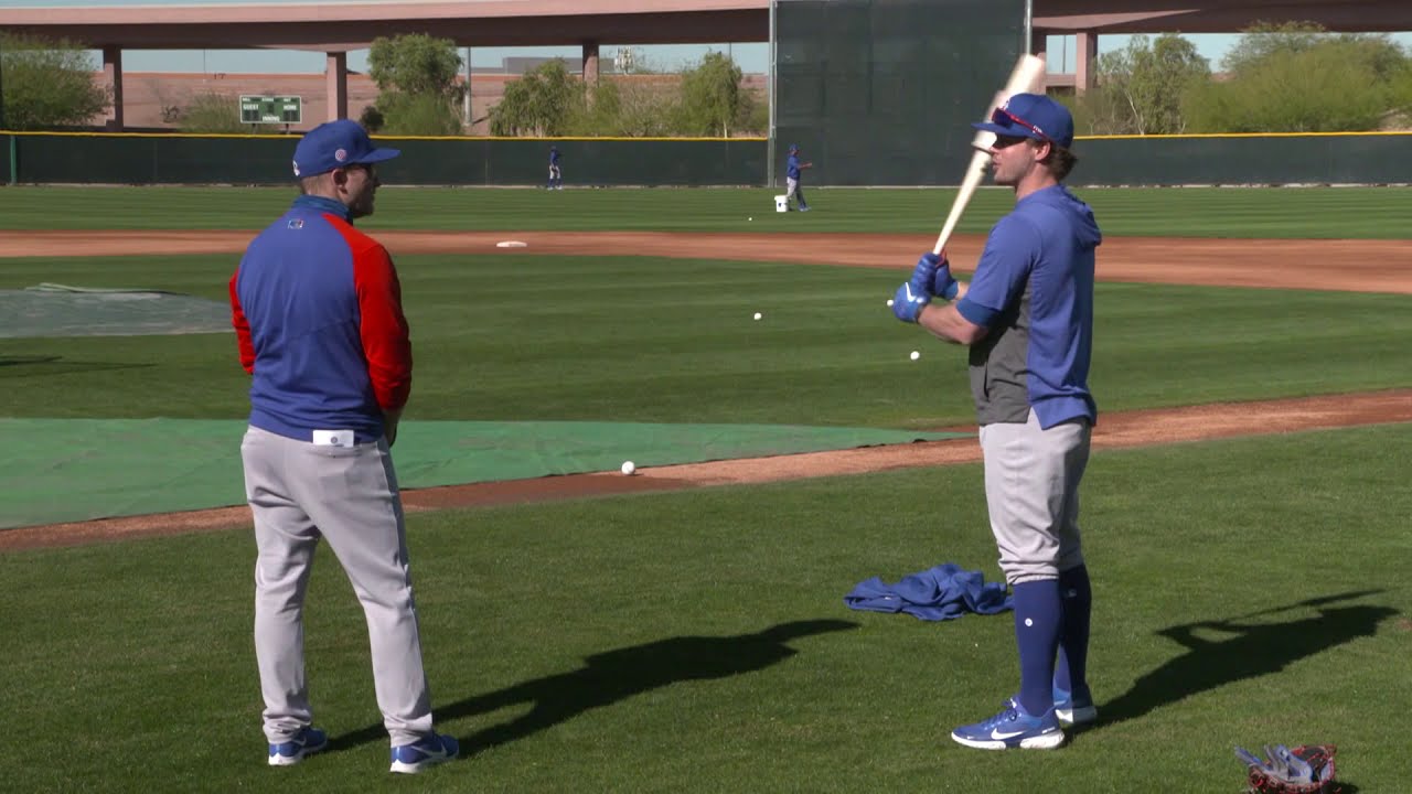 2021 Cubs Spring Training Batting Practice And Pitcher Workout Video