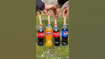“Taste Test: Coke vs. Fanta vs.Pepsi ” 🔥😱 #drink  #cokevsmentos #drink
