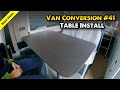 Installing table and multi=swivel leg in Citroen Relay / Boxer / Ducato self build camper van